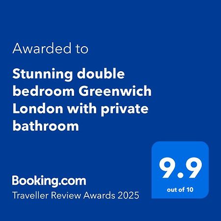 Stunning Double Bedroom Greenwich London With Private Bathroom Exteriör bild